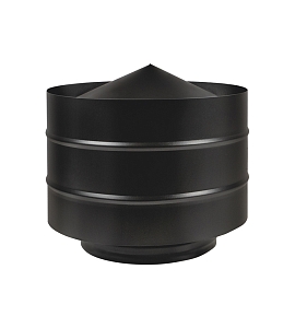 Дефлектор Везувий BLACK (AISI 430/0,5мм) д.115х200