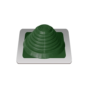 Кровельный уплотнитель дымохода прямой № 3 силикон 6-102 mm зеленый